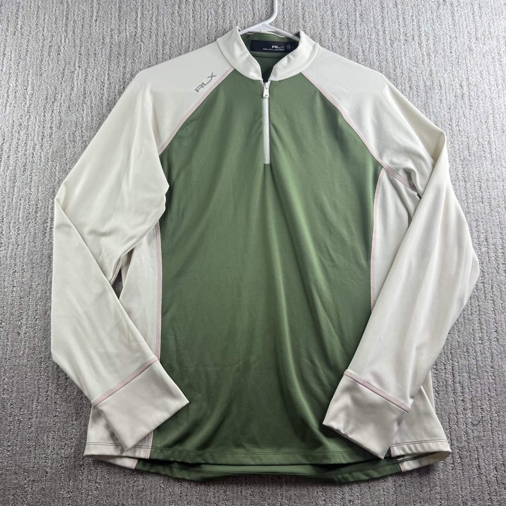 Polo Ralph Lauren RLX 1/4 Zip Pullover Women's Size Large Green Golf